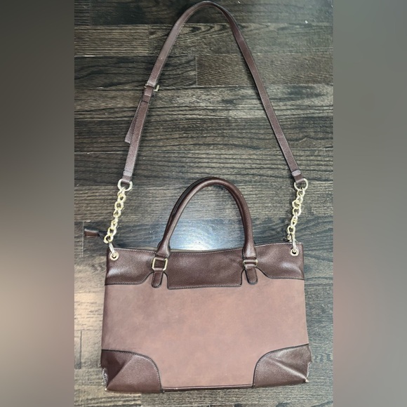 Michael Kors Brown Jet Set Bag/tote. Genuine leather with gold tone chain - Picture 10 of 16